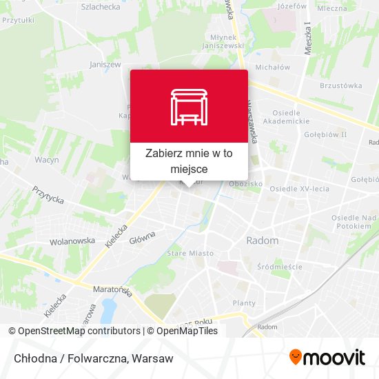 Mapa Chłodna / Folwarczna