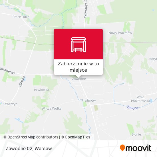 Mapa Zawodne