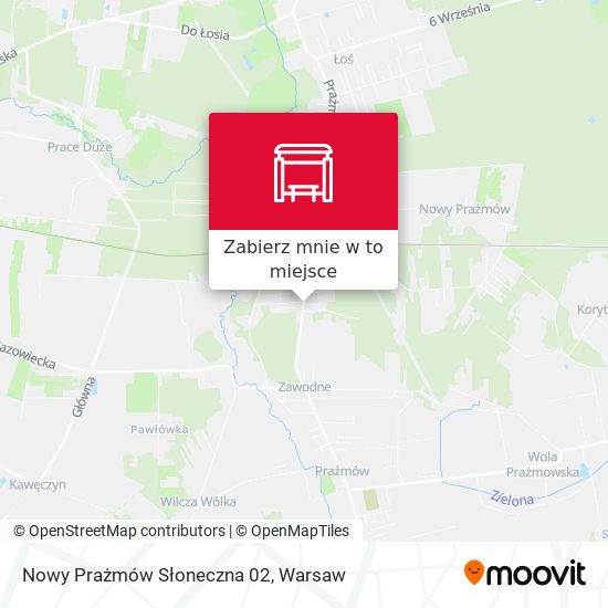 Mapa Nowy Prażmów Słoneczna 02