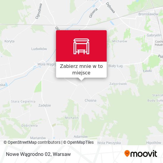 Mapa Nowe Wągrodno