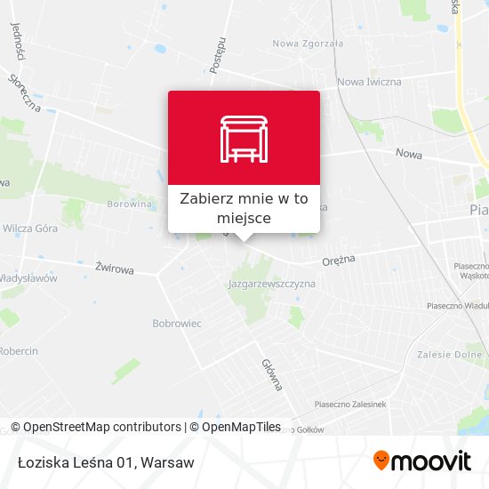 Mapa Jazgarzewszczyzna Leśna