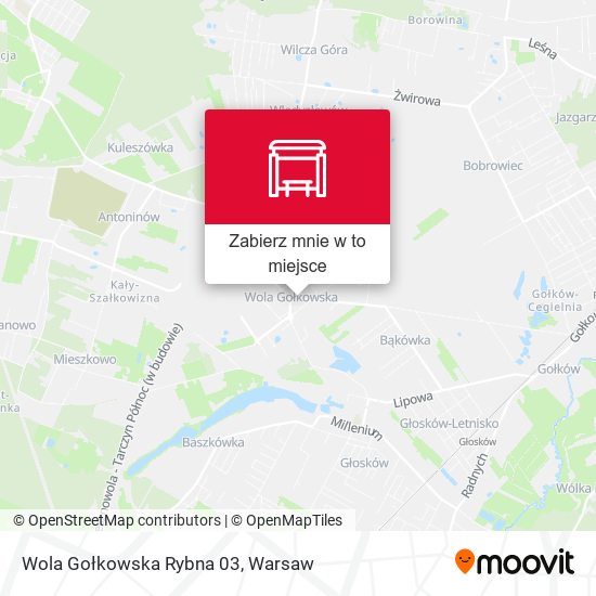 Mapa Wola Gołkowska Rybna