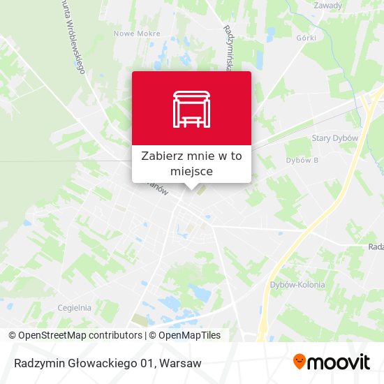 Mapa Radzymin Głowackiego 01