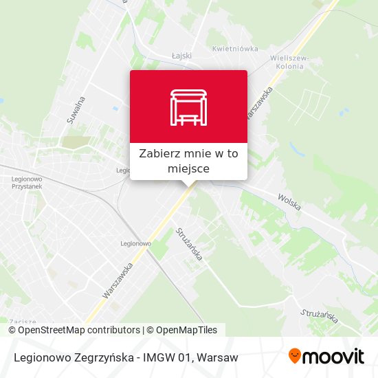 Mapa Legionowo Zegrzyńska - IMGW 01