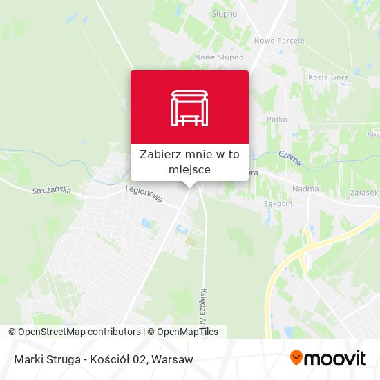 Mapa Marki Struga-Kościół