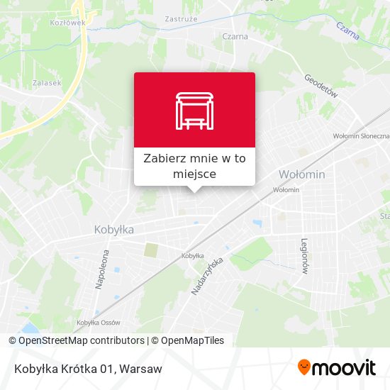 Mapa Kobyłka Krótka