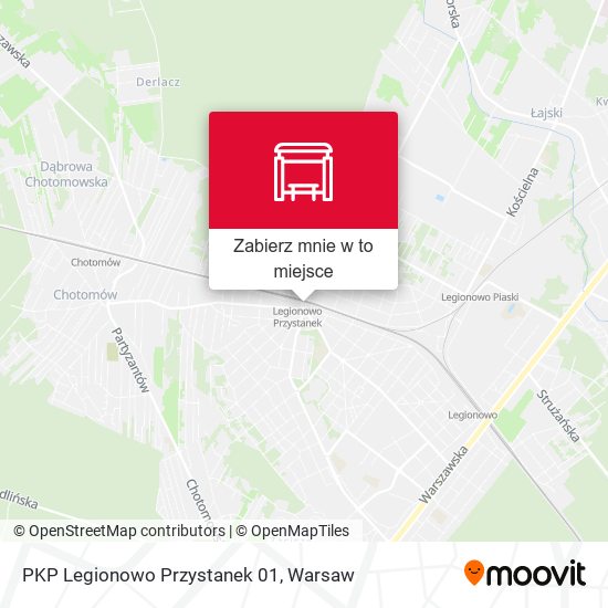 Mapa PKP Legionowo Przystanek 01