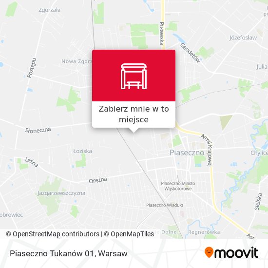 Mapa Piaseczno Tukanów 01