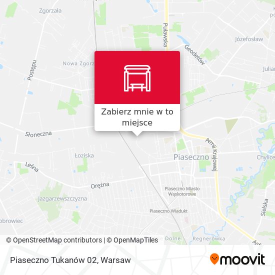 Mapa Piaseczno Tukanów