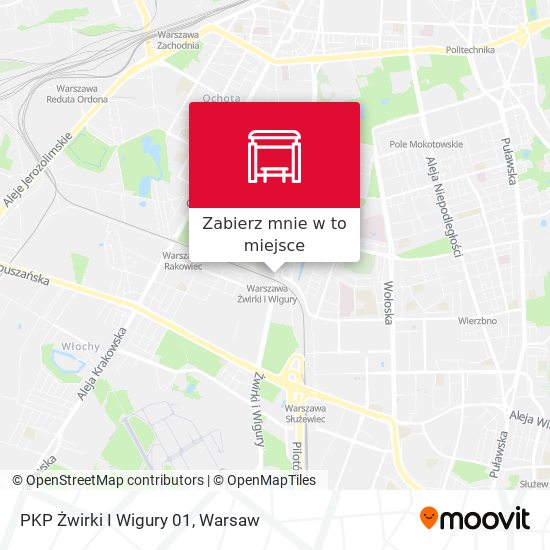 Mapa PKP Żwirki I Wigury 01