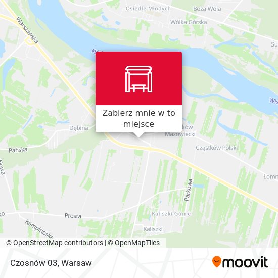 Mapa Czosnów