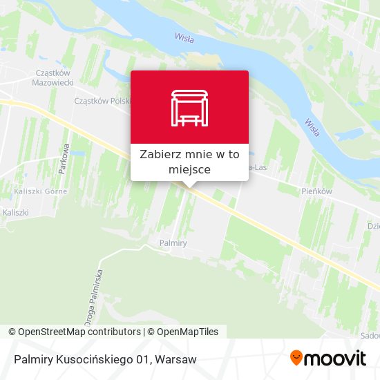 Mapa Palmiry Kusocińskiego