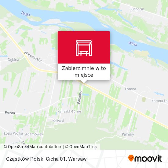 Mapa Cząstków Polski Cicha