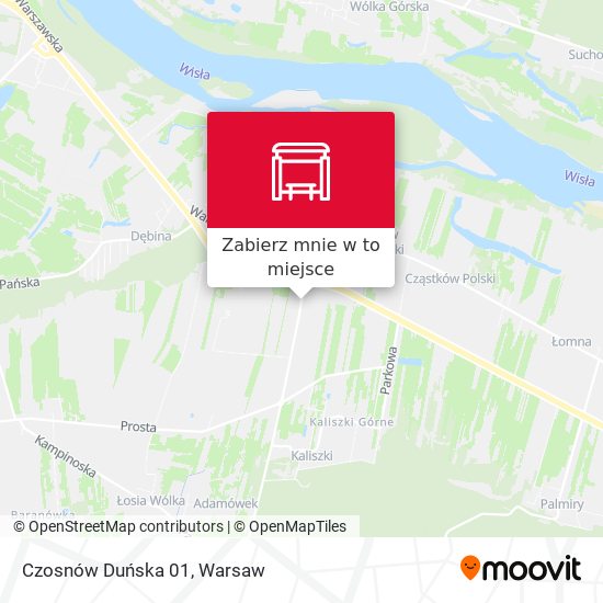 Mapa Czosnów Duńska 01