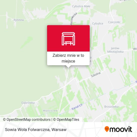 Mapa Sowia Wola Folwarczna