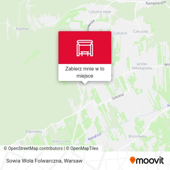 Mapa Sowia Wola Folwarczna