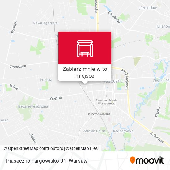 Mapa Piaseczno Targowisko