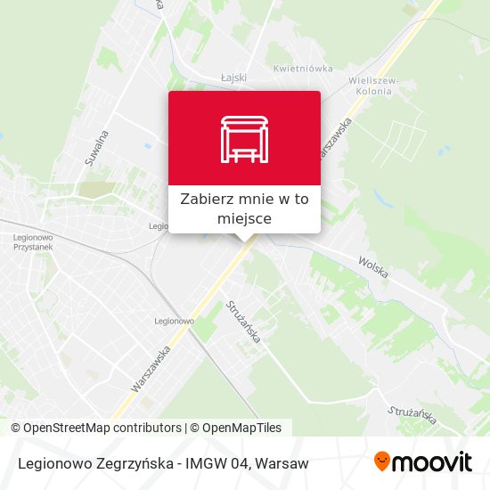 Mapa Legionowo Zegrzyńska - IMGW 04