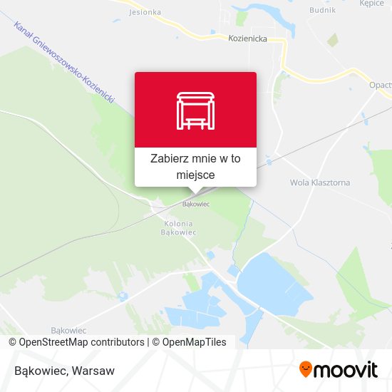 Mapa Bąkowiec