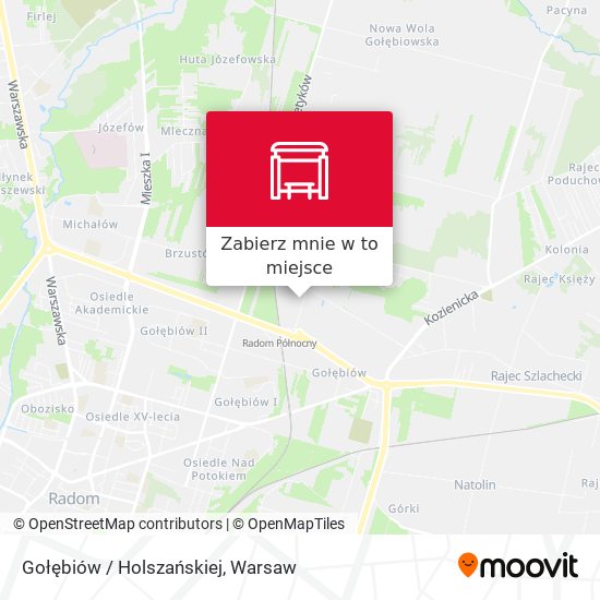 Mapa Gołębiów / Holszańskiej