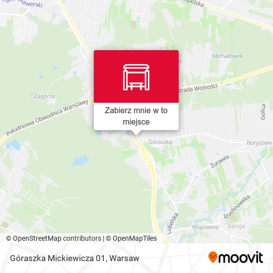 Mapa Góraszka Mickiewicza