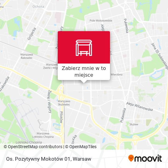 Mapa Os. Pozytywny Mokotów 01