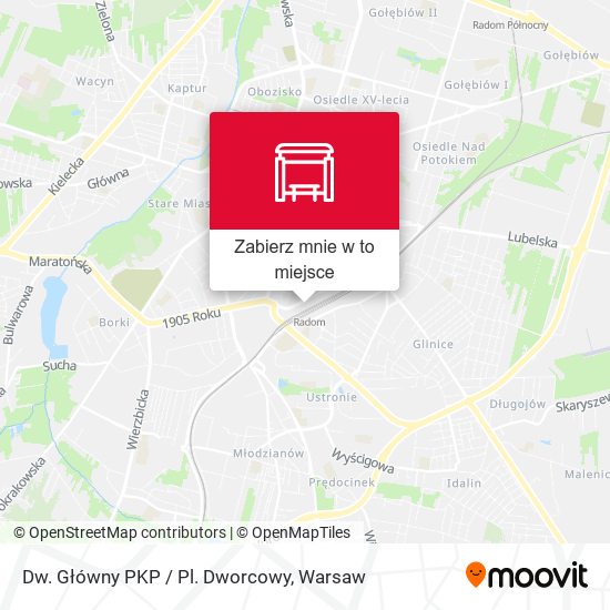 Mapa Dw. Główny PKP / Pl. Dworcowy