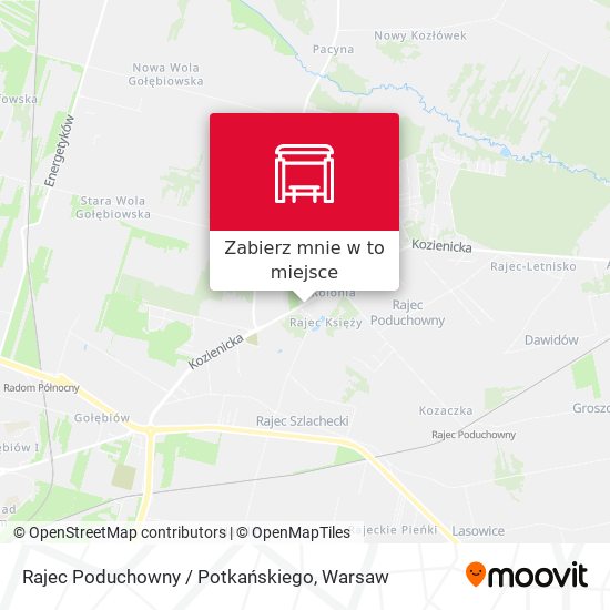 Mapa Rajec Poduchowny / Potkańskiego