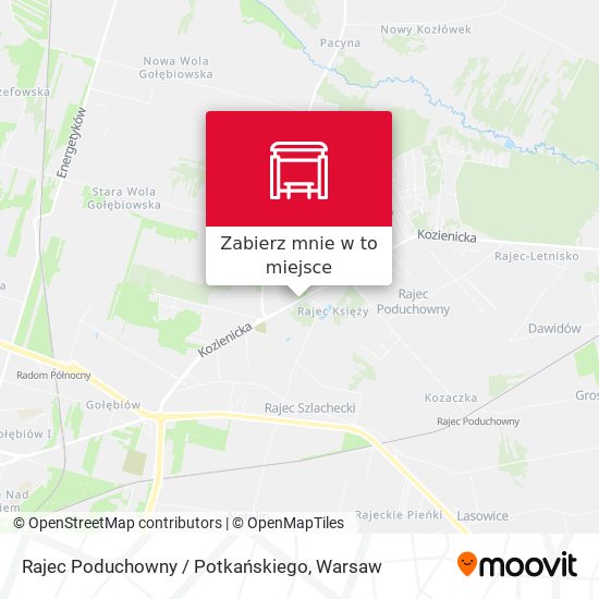 Mapa Rajec Poduchowny / Potkańskiego