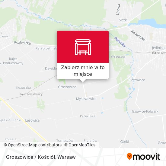 Mapa Groszowice / Kościół