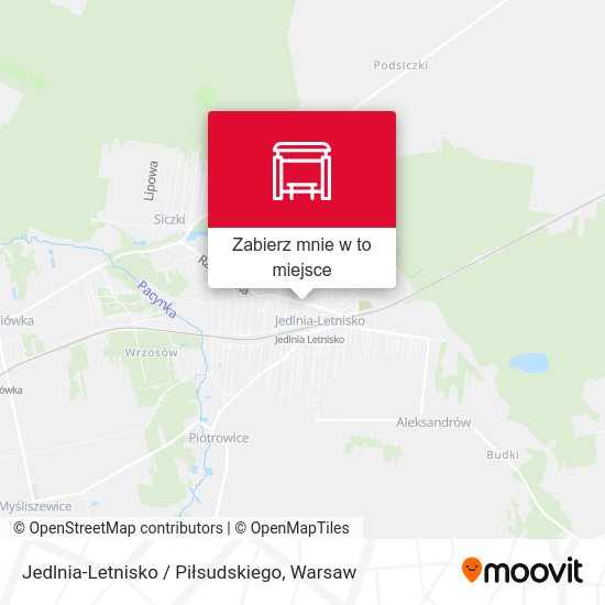 Mapa Jedlnia-Letnisko / Piłsudskiego