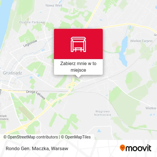 Mapa Rondo Gen. Maczka