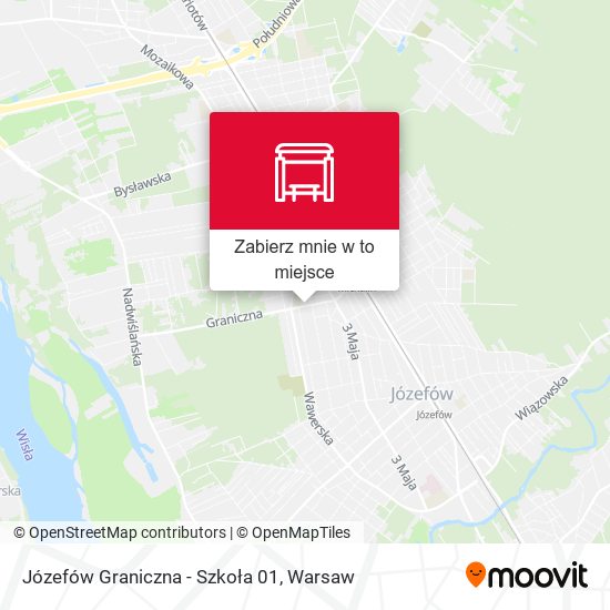 Mapa Józefów Graniczna - Szkoła 01