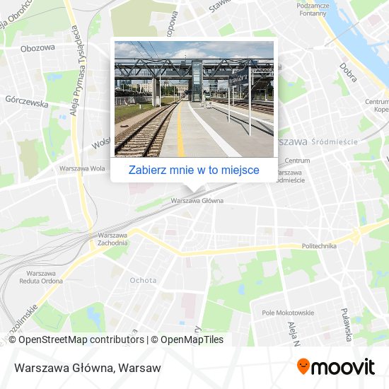 Mapa Warszawa Główna