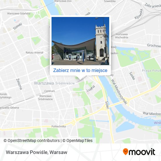 Mapa Warszawa Powiśle