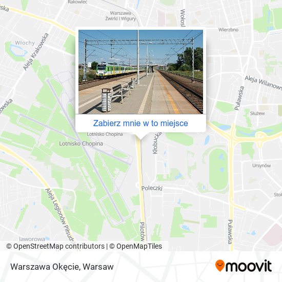 Mapa Warszawa Okęcie