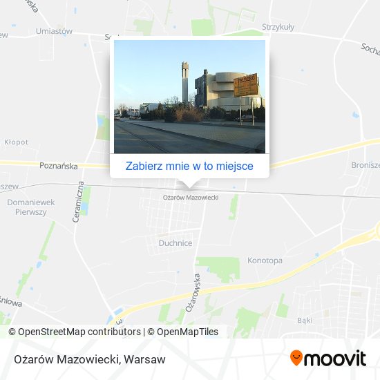 Mapa Ożarów Mazowiecki