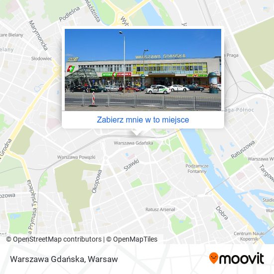 Mapa Warszawa Gdańska