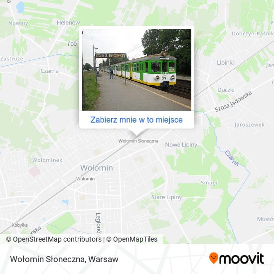 Mapa Wołomin Słoneczna