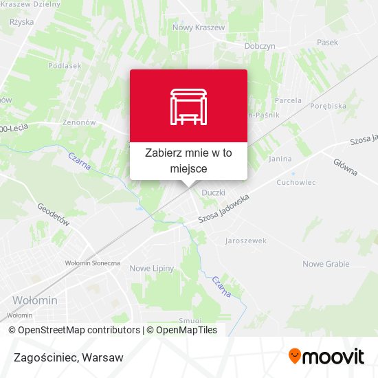 Mapa Zagościniec