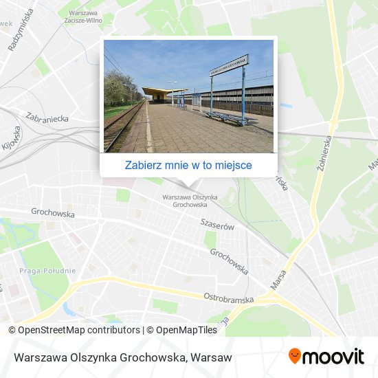 Mapa Warszawa Olszynka Grochowska