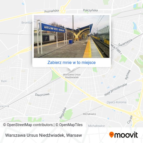 Mapa Warszawa Ursus Niedźwiadek