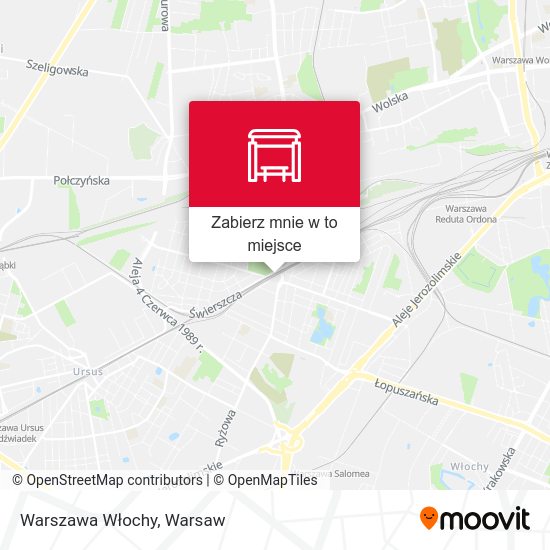 Mapa Warszawa Włochy