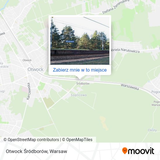 Mapa Otwock Śródborów