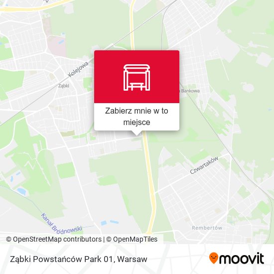 Mapa Ząbki Powstańców Park 01