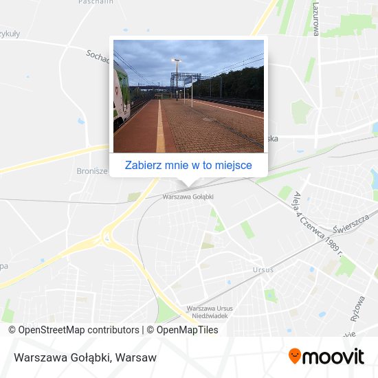 Mapa Warszawa Gołąbki