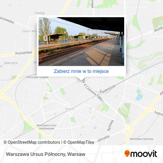 Mapa Warszawa Ursus Północny