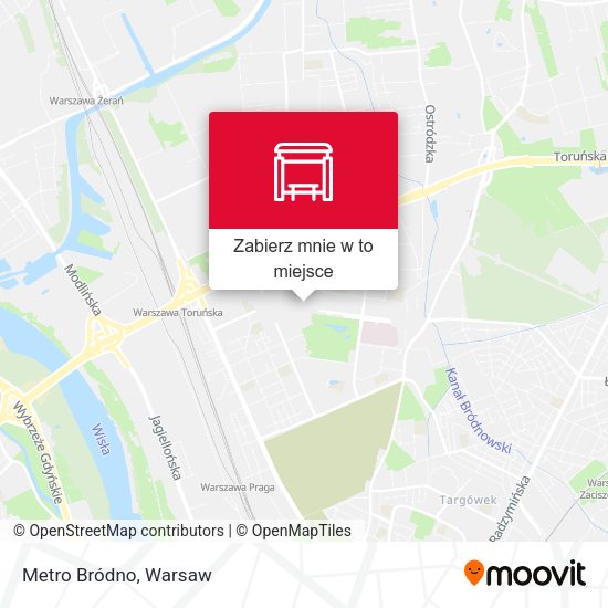 Mapa Metro Bródno