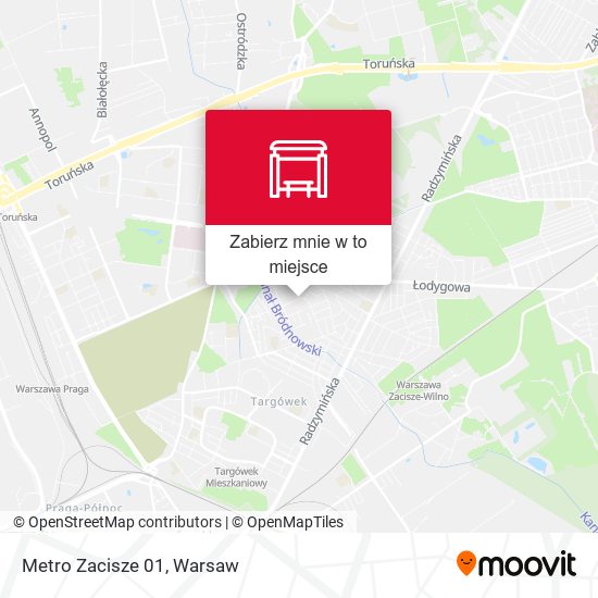 Mapa Metro Zacisze 01