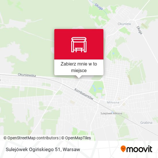 Mapa Sulejówek Ogińskiego 51